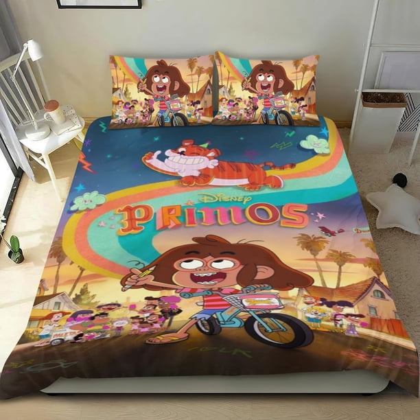 Primos Conjunto de sábanas temático, trío de piezas, cómodo y amigable con la piel, diseño único, regalo de decoración para el hogar para familiares, amigos y fans,135cm *200cm