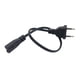 thumbnail image 3 of Cable Adaptador De Corriente De 1 Pie Eu Macho A IEC320 C7 10A Corto Para Computadora Portátil PC, 3 of 5