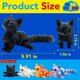 thumbnail image 4 of Juguete antiestrés de gato articulado Maxdecoer impreso en 3D, negro mate, 4 of 9