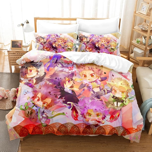 v2784 Bed Sheets Faity Tail Bedding Sets Duvet Cover Set With Pillowcase Twin Full Queen King Bedclothes Bed Linen 3-Piece Bedding Set (1 Duvet Cover + 2 Pillow Shams) Bed Sheets ju2784