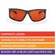 thumbnail image 5 of Gafas de Sol BluBlocker Black Viper Bloqueo de Luz Azul, 5 of 7