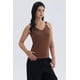 thumbnail image 2 of Polera Mujer Rib Hebilla Café Oscuro, 2 of 4