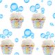 thumbnail image 2 of Decoración plana para cupcakes con forma de burbuja Lotus Mann, de Party Supplies, 2 of 5