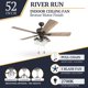 thumbnail image 3 of Ventilador de techo Prominence Home River Run 132 cm LED bronce, 3 of 9