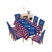 Tengfei - Mantel Fiestas Patrias Con 6 Fundas De Sillas