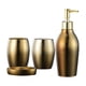 thumbnail image 1 of Juego De Accesorios De Baño, Vasos, Taza, Decoración De Encimera Dorada, Hogar, 1 of 6