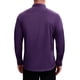 thumbnail image 3 of INSPIRE CHIC Camisas formales de manga larga con cuello en punta para hombre, color sólido, color púrpura oscuro, talla M, 3 of 6