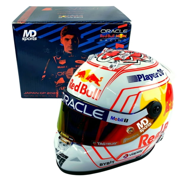 Casco Formula Max Verstappen RedBull 2023 GP Japon 1:2