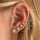 thumbnail image 2 of Juego de 6 pares de pendientes Yoosteel chapados en oro de 14K, de 2 mm a 8 mm, 2 of 7