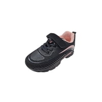 Vinnys Outlet - Zapatilla Urbana Niña Negro Rosa Velcro