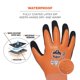 thumbnail image 4 of Guantes de trabajo de invierno Ergodyne ProFlex 7551 impermeables, paquete de 12, 4 of 8