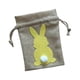 thumbnail image 2 of Bolsa De Arpillera Con Cordón De Decoración De Conejito De Pascua 14x10cm Favores De Fiesta Reutilizable Amarillo, 2 of 5