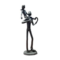 Magideal - Escultura De Resina De Padre E Hija, Colección De Centros De Mesa, Estatua Para El Día , Regalo Para Papá En Vacaciones, Padrastro O Esposo.