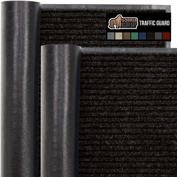 Felpudo Gorilla Grip Traffic Guard, impermeable, paquete de 2 unidades, 35 x 23 cm