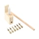 thumbnail image 2 of Kit de reparación de pines de puente de guitarra para caja de resonancia de guitarra, reparación profesional, portátil, compacto, mejora el volumen de Tipo de perno de cobre, 2 of 5