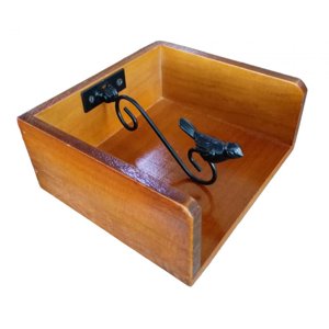 Bothyi - Servilletero Rústico, Soporte Para Pañuelos Y Vajilla Para Restaurante, Baño Y Dormitorio