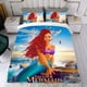 thumbnail image 4 of Sirena Negra Conjunto de sábanas temático, trío de piezas, cómodo y amigable con la piel, diseño único, regalo de decoración para el hogar para familiares, amigos y fans,140cm *210cm, 4 of 6