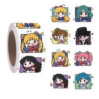 Estoykuku - Rollo 500 Stickers Mini Pegatinas Sailor Moon Kawaii