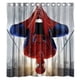 thumbnail image 1 of Cortina de ducha de Spiderman, juego de cortinas de baño con ganchos, tamaño 66 x 72 pulgadas, 1 of 3