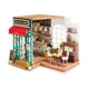 thumbnail image 1 of Kit DIY 3D de casa de café Robotime con luz LED 23 x 20 x 20 cm, 1 of 8