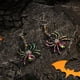 thumbnail image 3 of Colorful Rhinestone Spider Dangle Earrings - Cute and Stylish Zinc Alloy Jewelry for Women - Perfect Gift for Halloween, 3 of 4