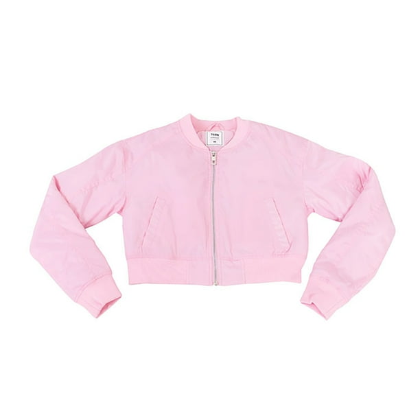 Chaqueta Niña Teen Bomber Rosado Corona