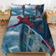 thumbnail image 3 of Cartoon Spiderman Kid Boy Room Decor Size Bedding Set for 3 Piece Bedding with 1 Flat Sheet And 2 Pillowcases Twin, 3 of 5