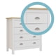 thumbnail image 4 of Cómoda Madera Florencia 5 cajones Blanco, 4 of 4