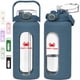 thumbnail image 1 of Botella de agua MIGHTY VESSEL de vidrio de 2 L, a prueba de fugas, con pajilla, 1 of 9
