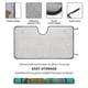 thumbnail image 2 of Capitán Cavernícola Parasol para Parabrisas Delantero Protector Plegable, Visera Solar para Auto Bloquea Rayos UV Mantiene tu Vehículo Fresco140cm*76cm, 2 of 6