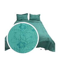 Fei Ya - Cubrecama Quilt De Verano Plaza Y Media Bordado A3