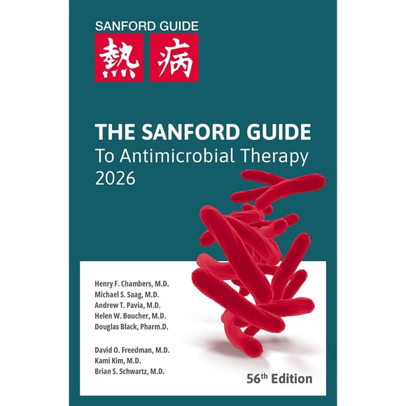 Libro Guía Sanford de Antimicrobianos 2026 Edición de bolsillo