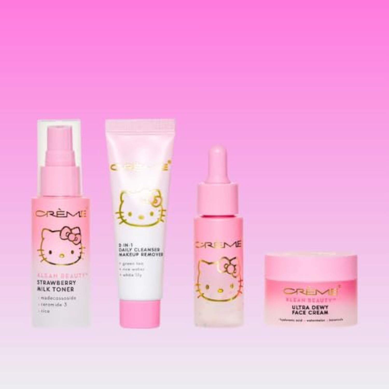Set De Cuidado De La Piel The Crème Shop X Hello Kitty Klean Beauty, 4 Piezas