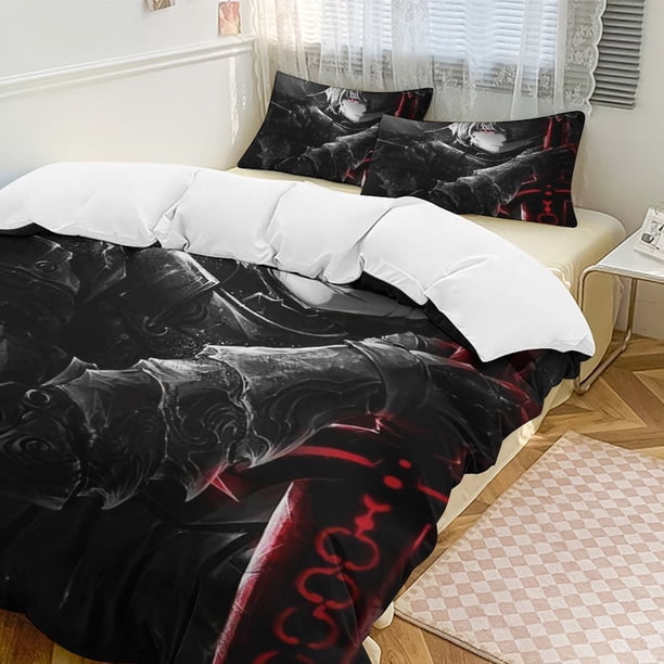 Fate Stay Night Anime Home Bed 3-piece Set Classic Japanese Anime Polyester Wash Student Dormitory Set