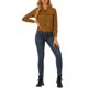 thumbnail image 2 of INSPIRE CHIC Chaqueta de Mujer de Imitación de Ante con Botones, Cuello Abierto, Chaqueta de Motociclista Recortada para Otoño e Invierno M Marrón, 2 of 6