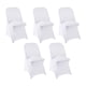 thumbnail image 2 of 5 Fundas Protectoras De Licra Para Sillas Plegables, Para Eventos Especiales, Bodas, Color Blanco., 2 of 5