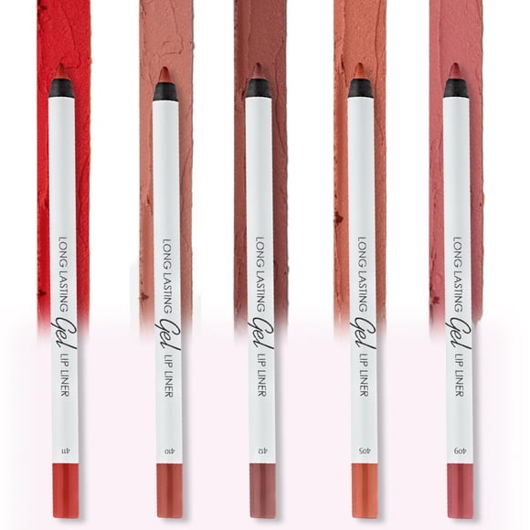 Set De Lápices Delineadores De Labios En Gel Matte 5 Unidades Longwear Nude