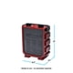 thumbnail image 5 of Calefactor de ambiente Comfort Zone 1500 W cerámico con ventilador 110 V rojo, 5 of 7