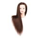 thumbnail image 5 of Cabeza De Maniquí Peinado Para Peluquería Cabello Rizado Bobinado Marrón Oscuro, 5 of 5
