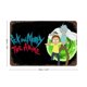 thumbnail image 2 of Rick y Morty: El Anime Cartel Metálico, Decoración de Pared de Cartel Metálico Personalizado para Regalos de Fans, Amigos, Familia y Amantes 30*40cm, 2 of 6