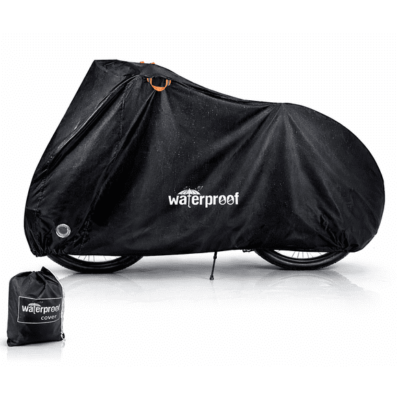 Lona Funda Moto Eoland Impermeable Bicicleta 110x200cm Exterior Protección Lluvia Sol Uv Ajuste Elástico Alta Resistencia Negro
