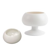 Magideal - Máquina De Enhebrado De Cuentas Giratorias Eléctricas , Blanco Con Cuenco