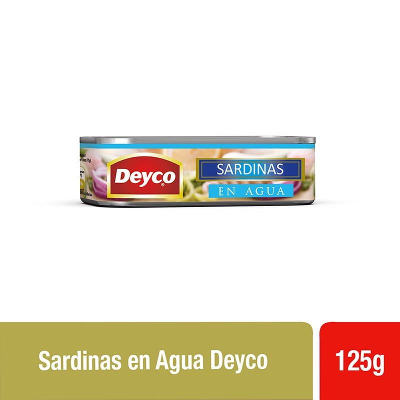 Sardina Agua Lata Drenado 75 g - Neto 125 g Deyco