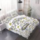 thumbnail image 1 of 3pcs Cat-Themed Duvet Cover Set Inspired by Daisies - Soft And Breathable Bedding for Bedroom Decor Perfect for Teen Home Decoration, 1 of 1