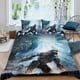 thumbnail image 2 of Halo Conjunto de sábanas temático, trío de piezas, cómodo y amigable con la piel, diseño único, regalo de decoración para el hogar para familiares, amigos y fans,135cm *200cm, 2 of 6