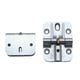 thumbnail image 1 of 2 paquete Bisagras ajustables de 180 grados, Bisagra de puerta doble plegable, Bisagras de bloqueo de 180 grados, Bisagra de mesa de hoja de bloqueo plegable, Hardware de mesa plegable, 1 of 3