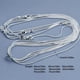 thumbnail image 2 of 5PCS 16-30inch Silver Plated Link Chain With Stamp Necklace With Lobster Clasps For Jewelry Making, 2 of 5