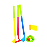 Magideal - Juego De Golf Para Niños Juguetes De Golf De Interior Y Al Aire Libre El Césped Y Tee Stand Golf Club Juguete Para Niños 3 4 5 6 Años De Niños Y Niñas
