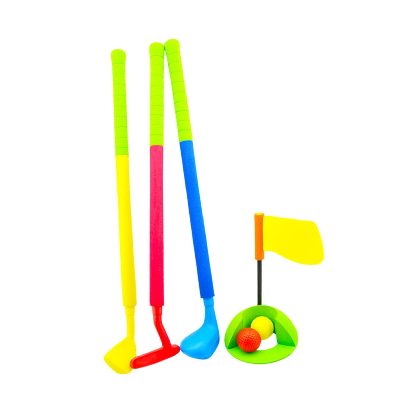Magideal - Juego De Golf Para Niños Juguetes De Golf De Interior Y Al Aire Libre El Césped Y Tee Stand Golf Club Juguete Para Niños 3 4 5 6 Años De Niños Y Niñas