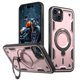 thumbnail image 1 of Para Apple iPhone 14 Plus Funda con Soporte de Anillo en O Magnético Invisible, Funda de Teléfono a Prueba de Golpes, Oro Rosa, para iPhone 14 Plus, 1 of 6
